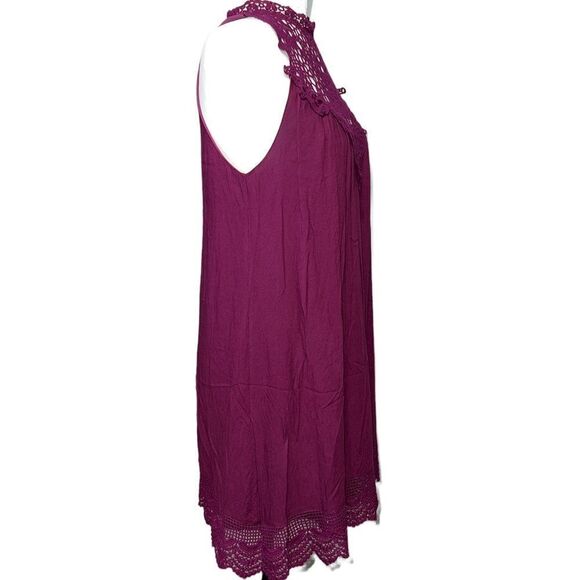 𝅺entro Anthropologie Lace Shift Dress Rayon - Picture 3 of 9